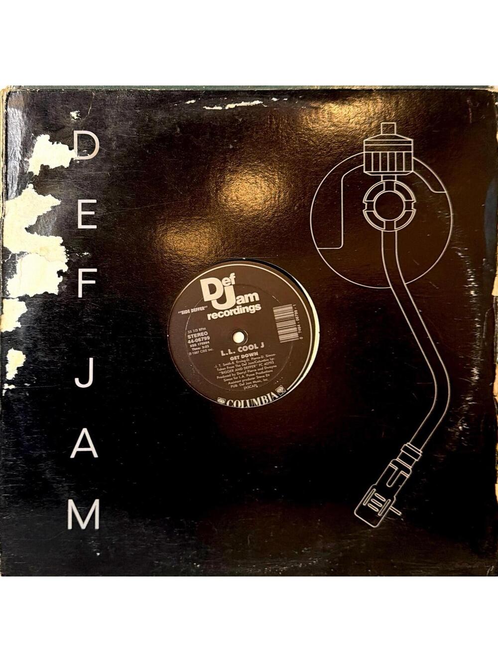 LL Cool J – Get Down 12” Vinyl 1987 Def Jam Columbia RAW 08811 Hip Hop